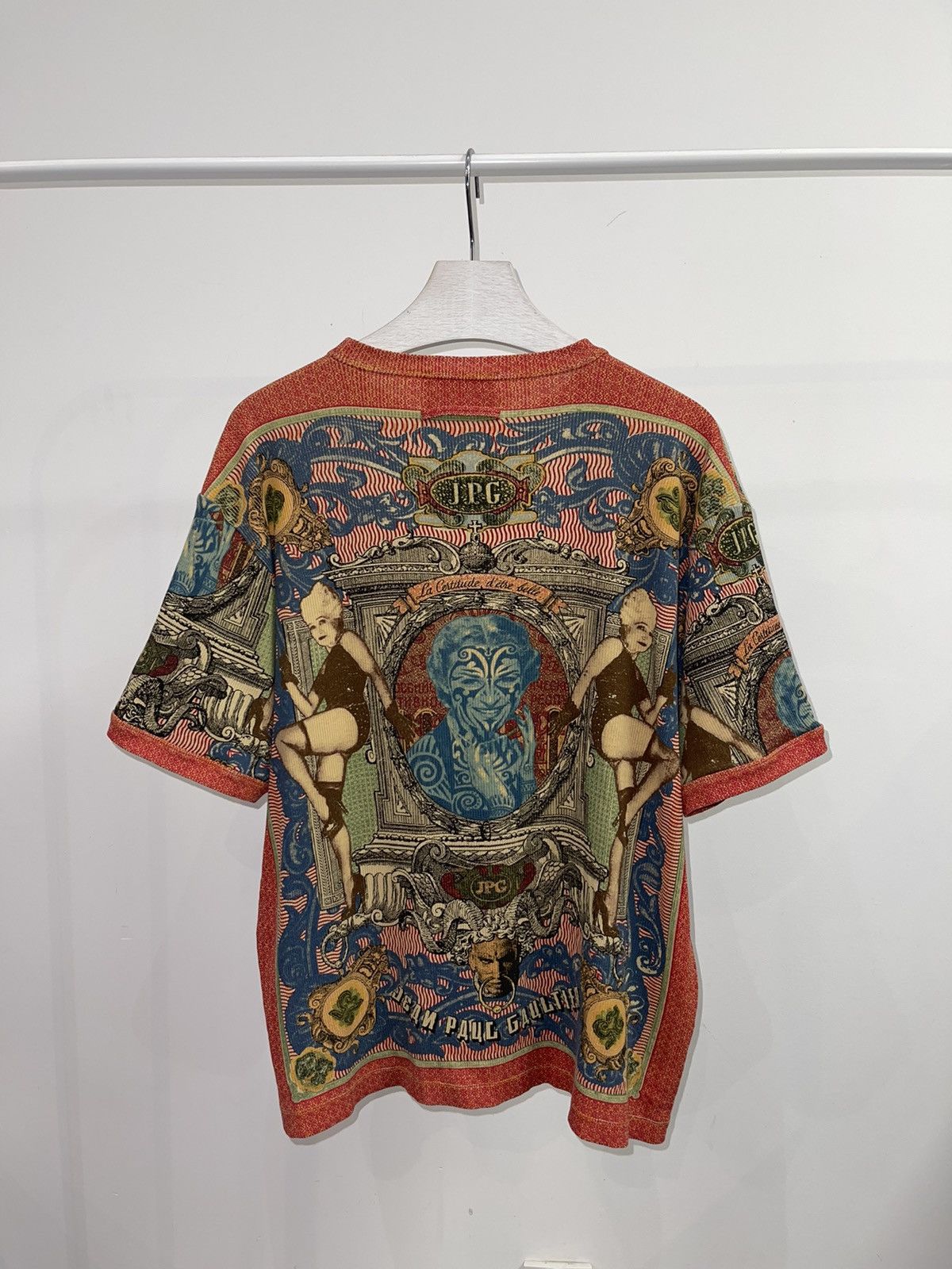 Jean Paul Gaultier Archive Jean Paul Gaultier Abstract Banknotes Print T-Shirt Size US L / EU 52-54 / 3 - 4 Thumbnail