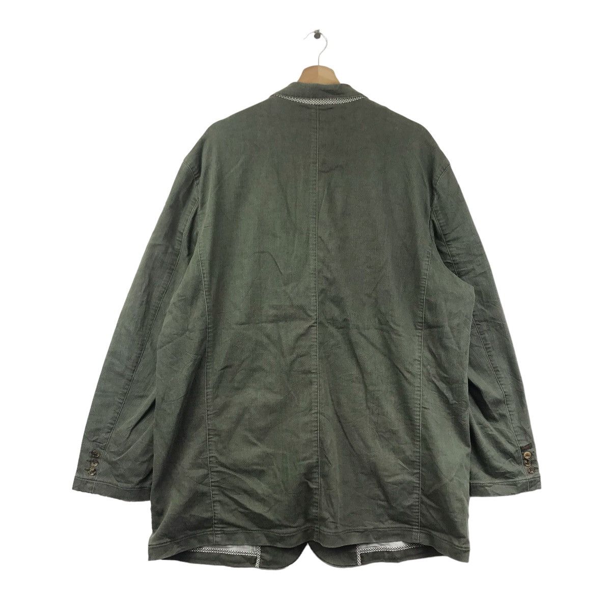 Vintage PAPAS Jeans Green Coat Jacket Size US XL / EU 56 / 4 - 11 Thumbnail