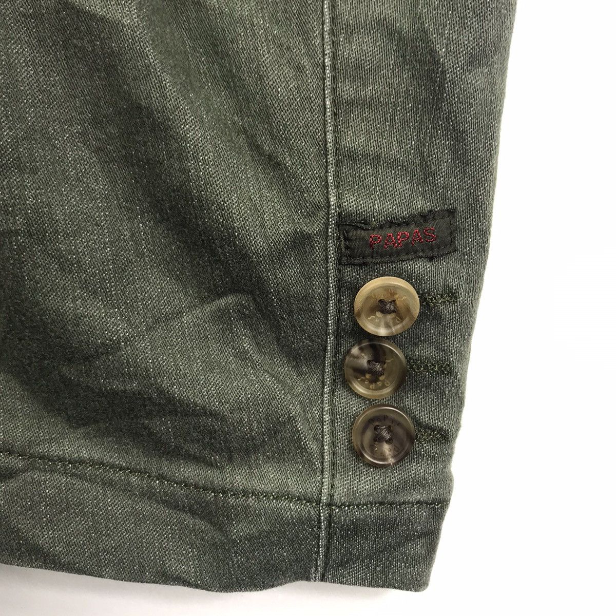 Vintage PAPAS Jeans Green Coat Jacket Size US XL / EU 56 / 4 - 4 Thumbnail