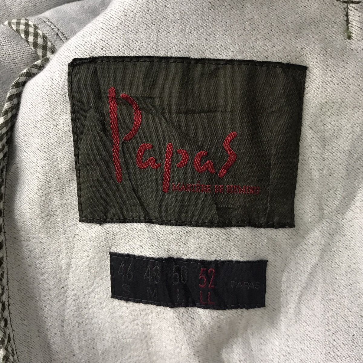 Vintage PAPAS Jeans Green Coat Jacket Size US XL / EU 56 / 4 - 6 Thumbnail