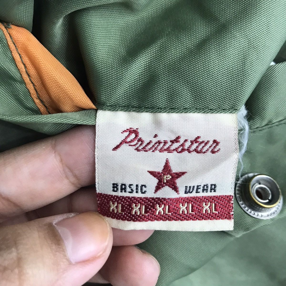 Vintage SCOTCH Flight Reversible Green Orange Bomber Jacket Size US XL / EU 56 / 4 - 10 Thumbnail