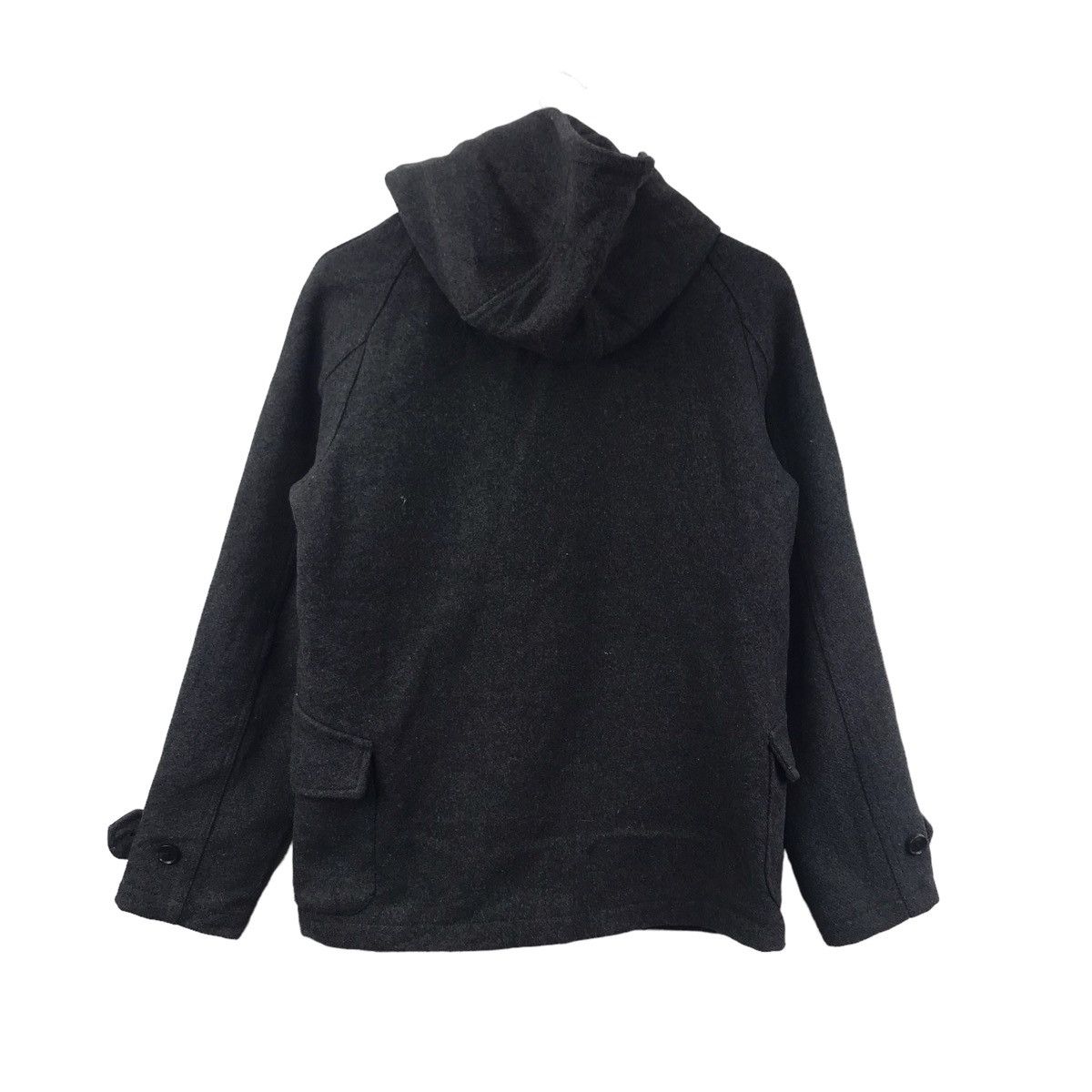 Vintage STOOGE & CO Wool Grey Hooded Jacket Size US S / EU 44-46 / 1 - 10 Thumbnail