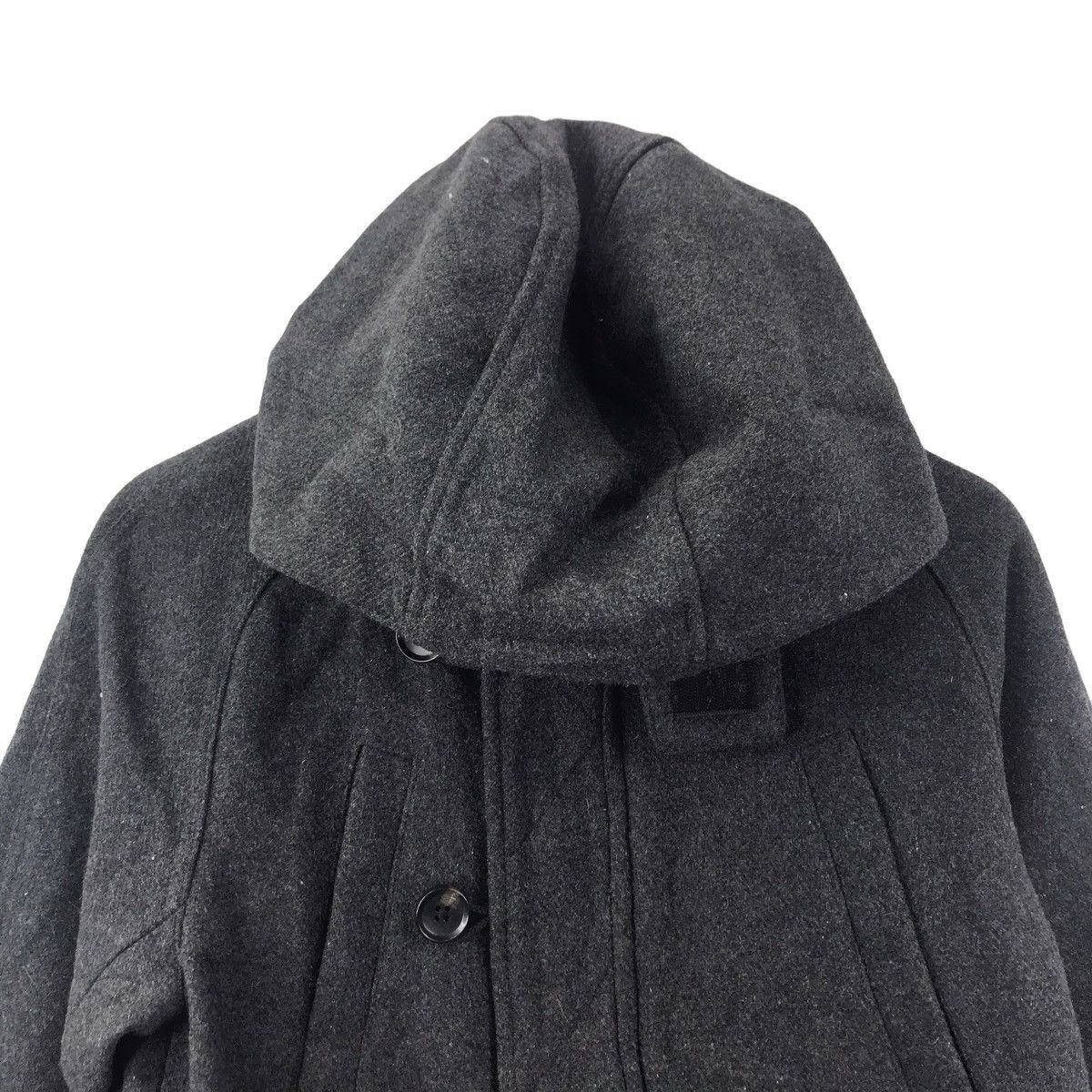 Vintage STOOGE & CO Wool Grey Hooded Jacket Size US S / EU 44-46 / 1 - 2 Thumbnail