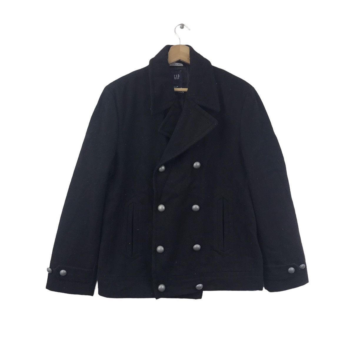 Gap GAP Wool Trench Duffle Coat Jacket Size US S / EU 44-46 / 1 - 1 Thumbnail