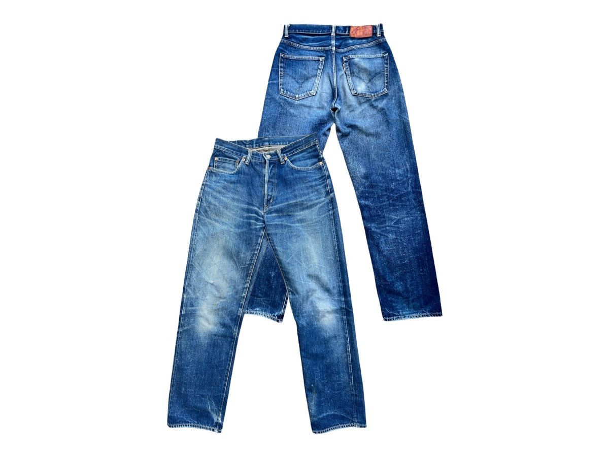 image of Blue Blue Japan Selvedge Denim Jeans 30X31 in Rusted Blue, Men's