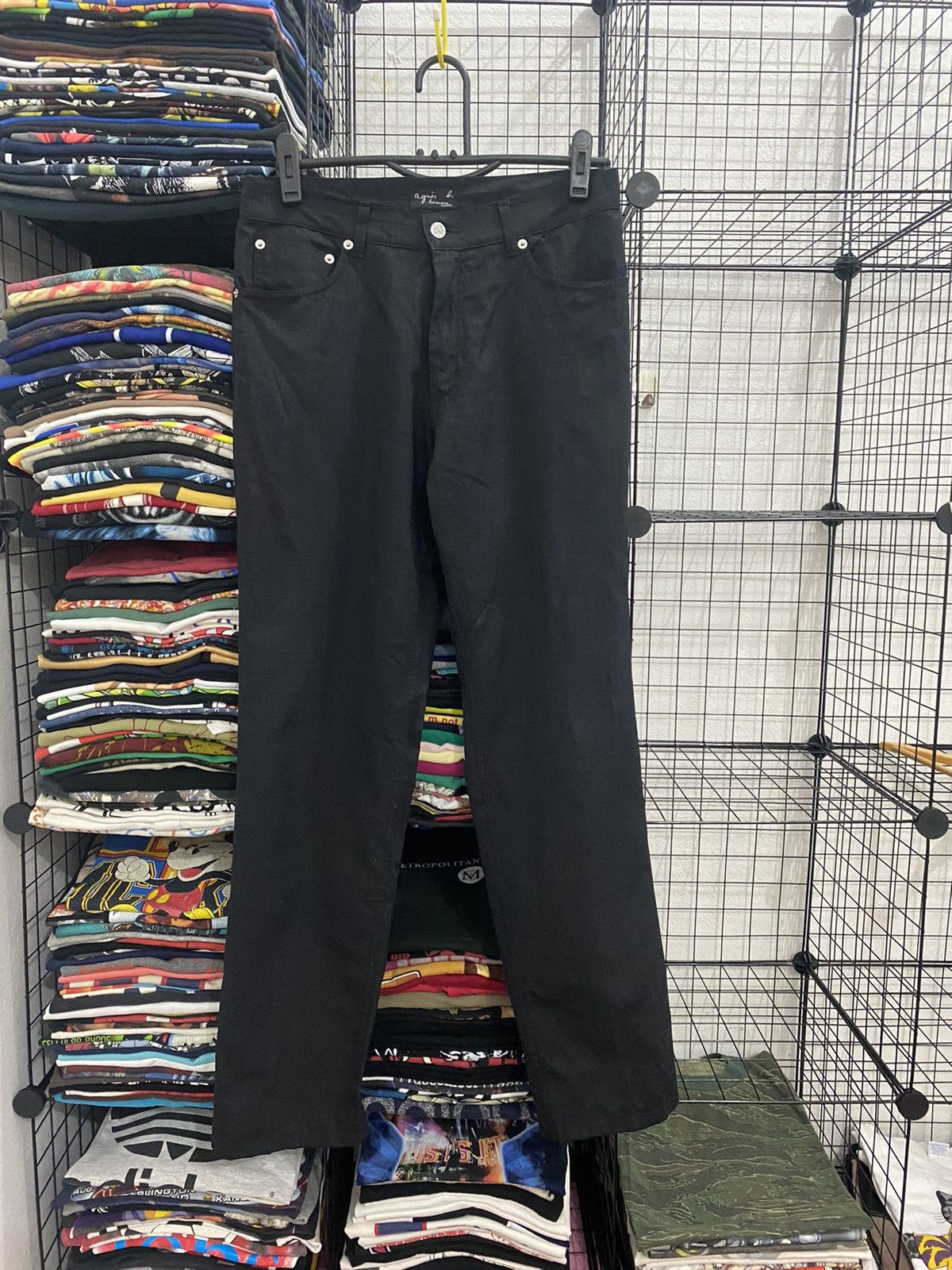 agnes b. AGNES B. x ISEEY MIYAKE MADE IN FRANCE OFFICE PANT Size US 32 / EU 48 - 1 Thumbnail