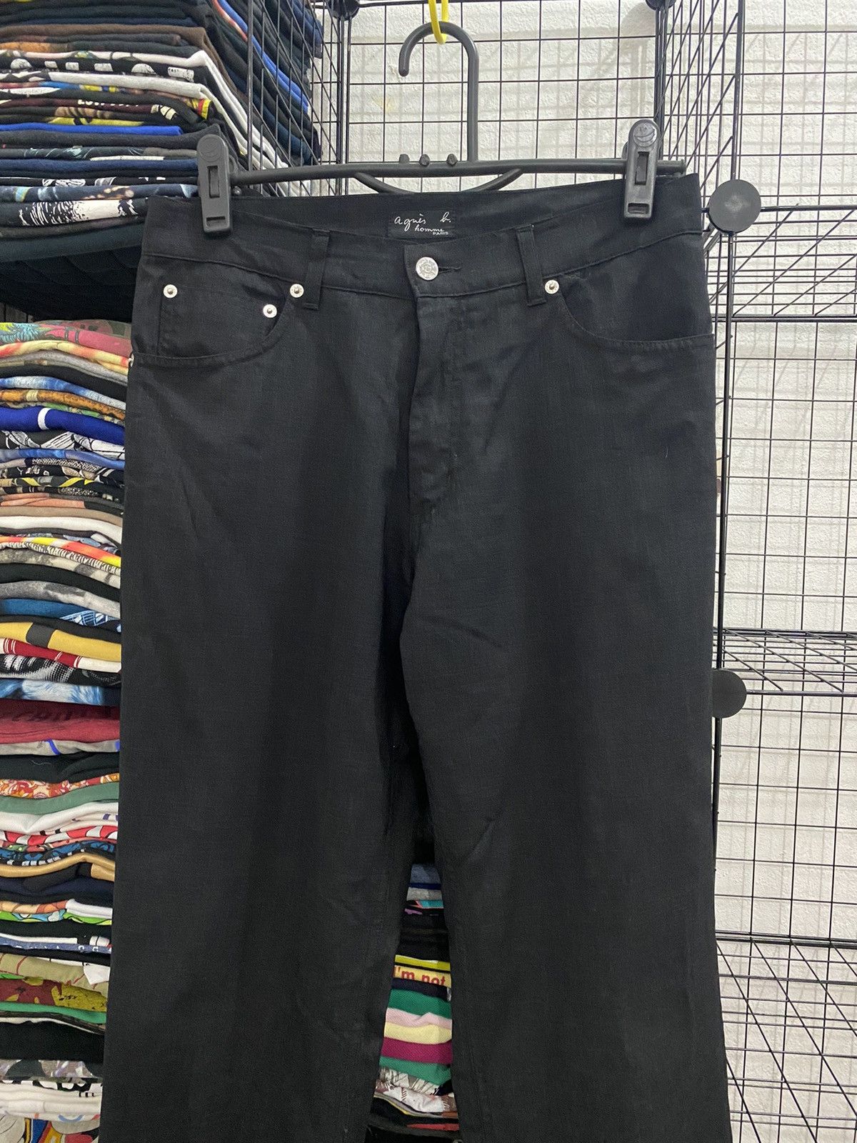 agnes b. AGNES B. x ISEEY MIYAKE MADE IN FRANCE OFFICE PANT Size US 32 / EU 48 - 3 Thumbnail