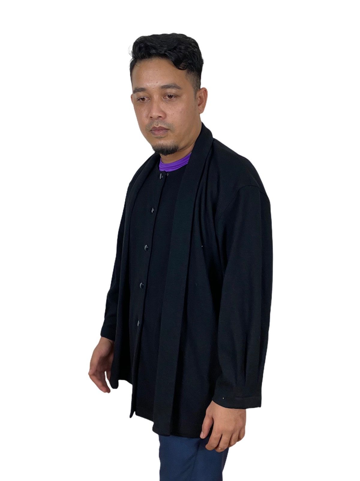 Issey Miyake ISSEY MIYAKE DOUBLE LAYER CARDIGAN JACKET Size US L / EU 52-54 / 3 - 3 Thumbnail
