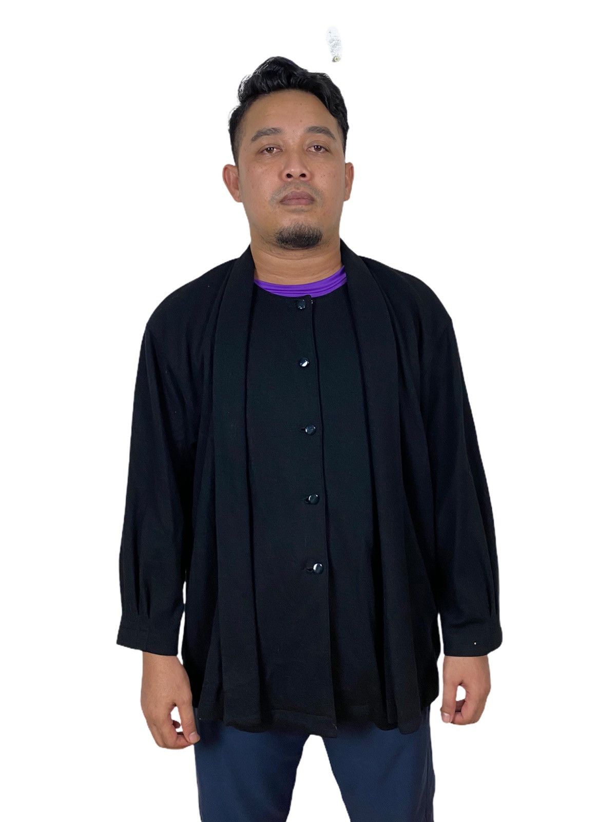 Issey Miyake ISSEY MIYAKE DOUBLE LAYER CARDIGAN JACKET Size US L / EU 52-54 / 3 - 2 Thumbnail