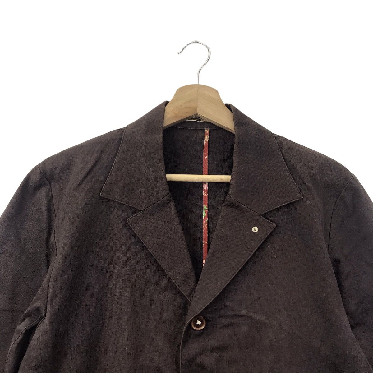 Alexander Julian Vintage ALEXANDER JULIAN Plain Brown Blazer Coat Jacket Size US M / EU 48-50 / 2 - 2 Thumbnail
