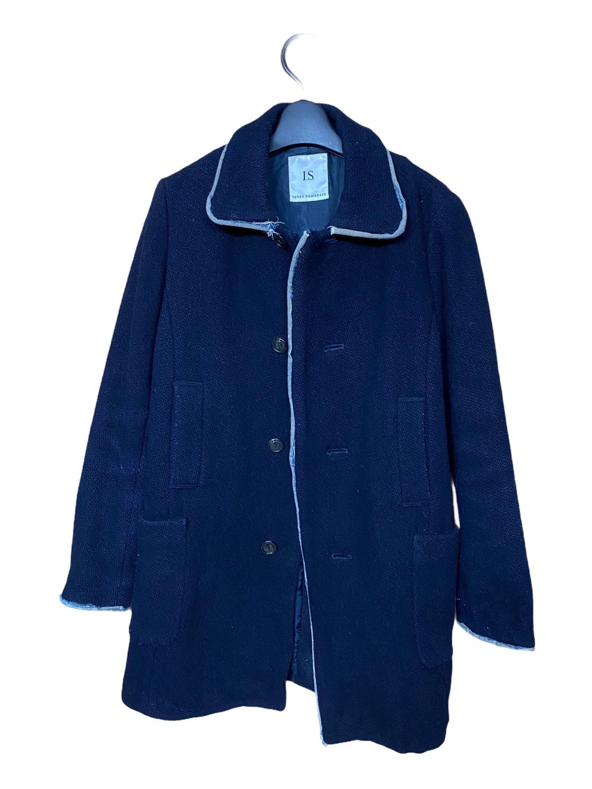 Designer × Issey Miyake Issey Miyake Sunaokuwahara Wool Coat Size US S / EU 44-46 / 1 - 2 Thumbnail