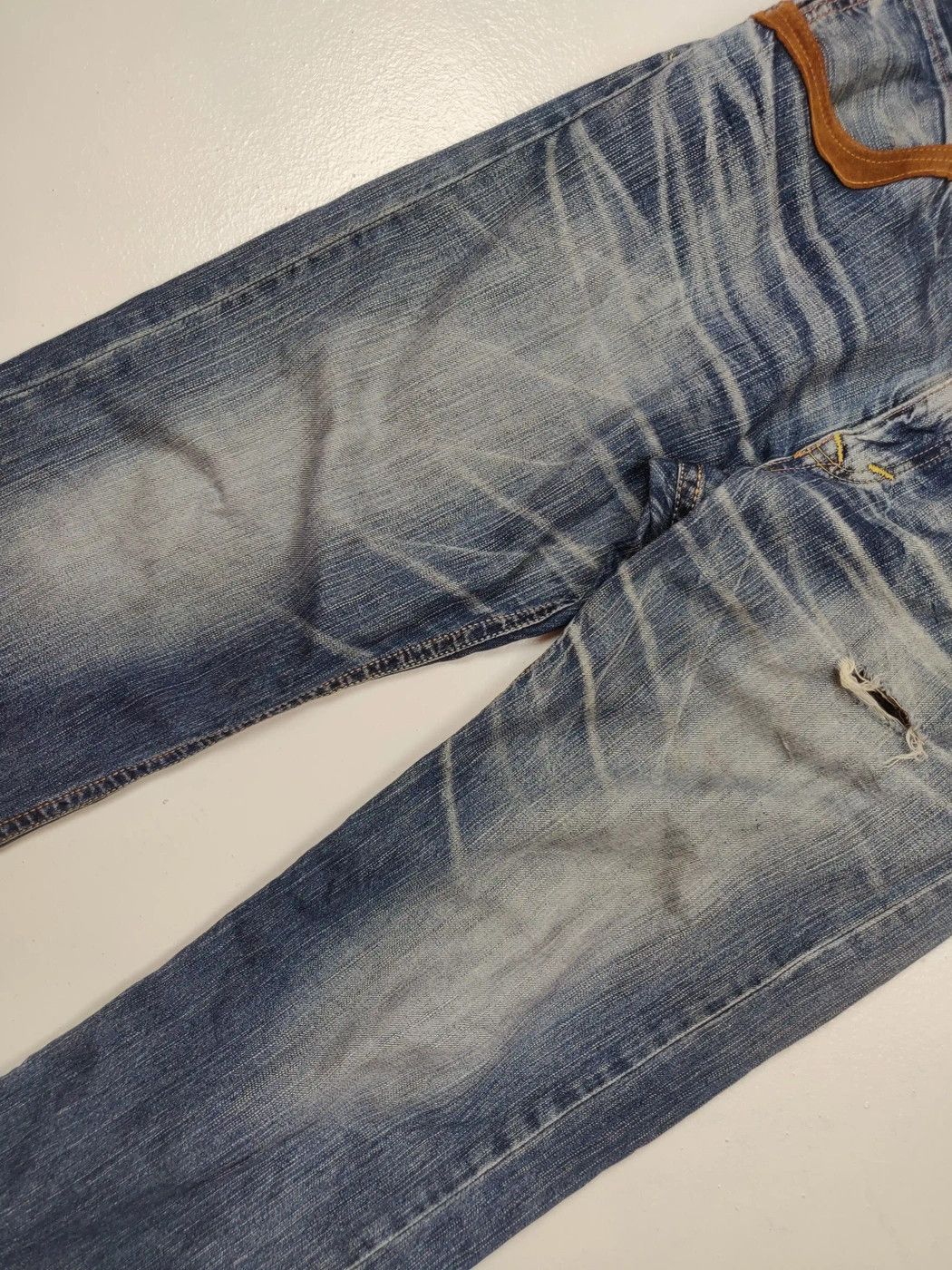 Edwin Edwin Exclusive Vintage Model XV Distressed Denim Jeans Size US 36 / EU 52 - 4 Thumbnail