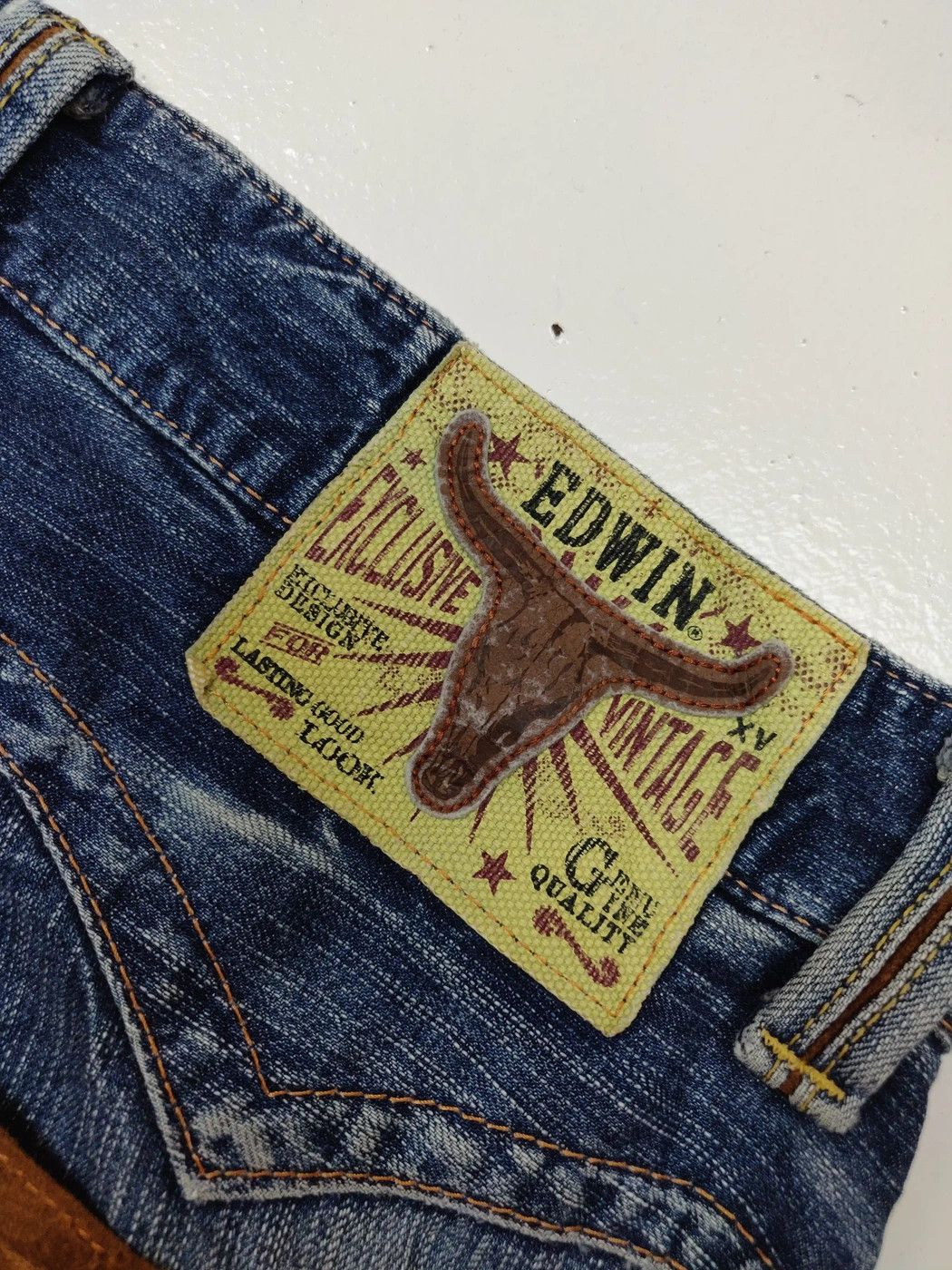 Edwin Edwin Exclusive Vintage Model XV Distressed Denim Jeans Size US 36 / EU 52 - 11 Thumbnail