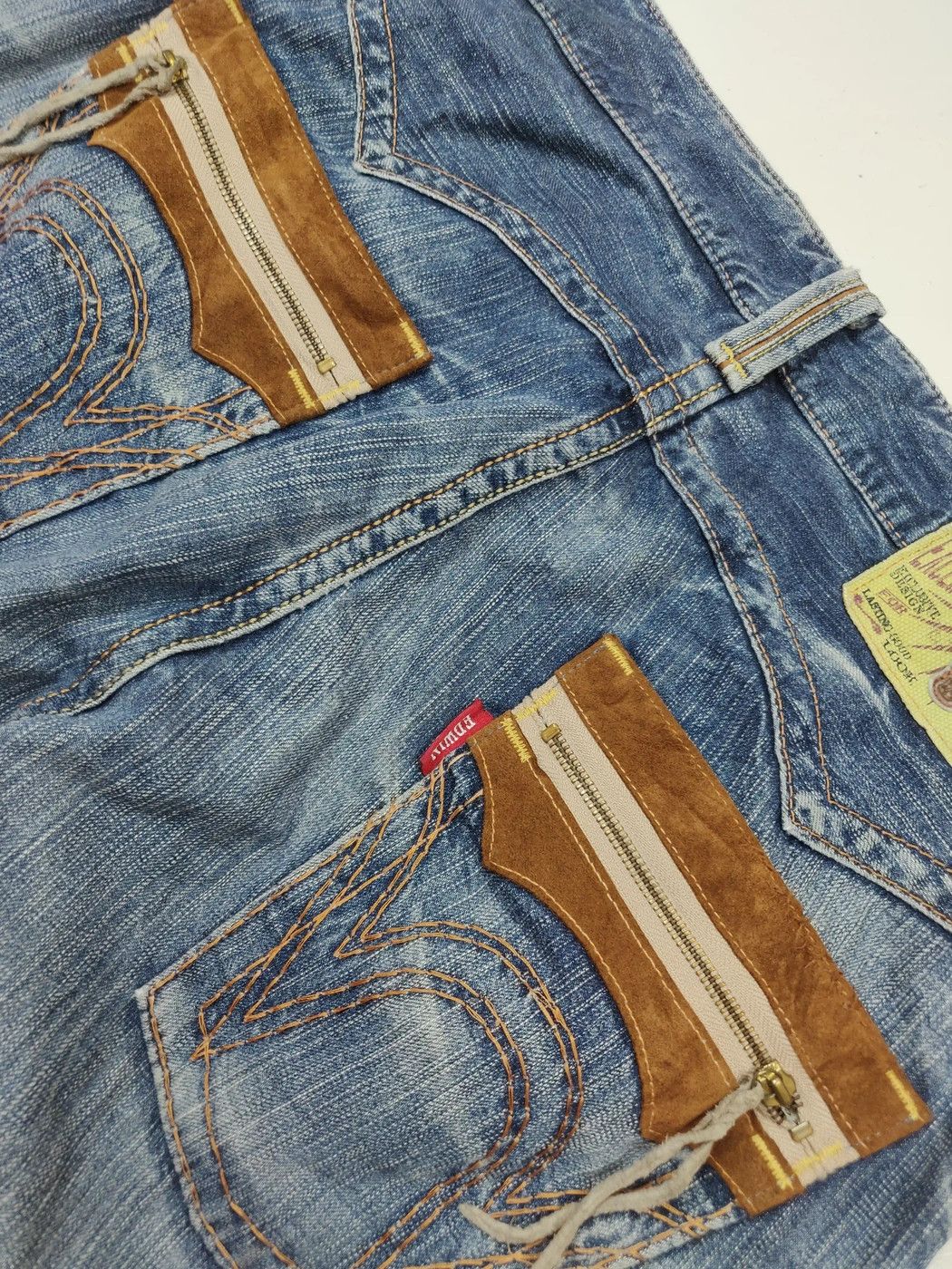 Edwin Edwin Exclusive Vintage Model XV Distressed Denim Jeans Size US 36 / EU 52 - 10 Thumbnail