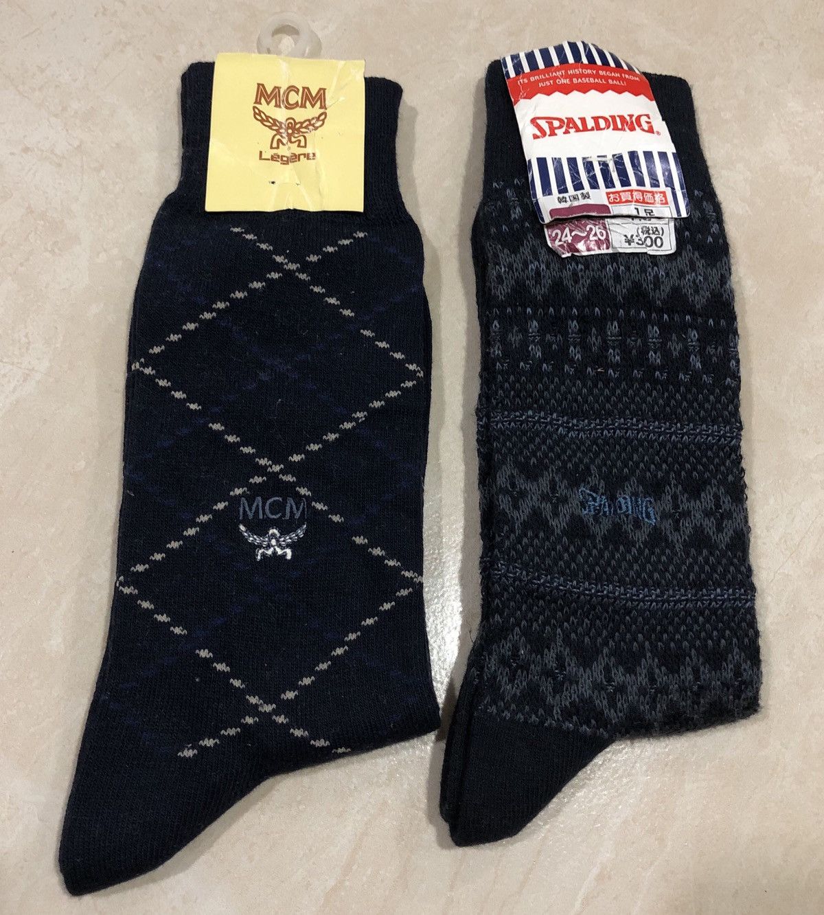 MCM 2 LOT MCM x SPALDING SOCKS Size ONE SIZE - 7 Thumbnail