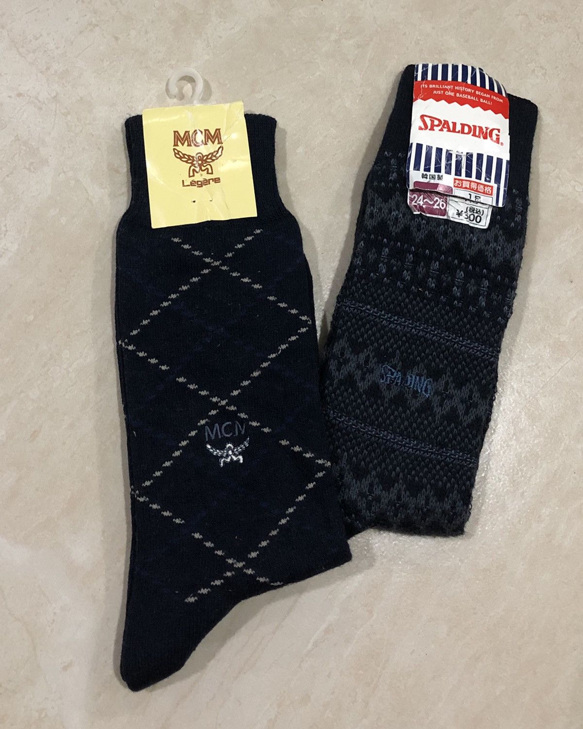 MCM 2 LOT MCM x SPALDING SOCKS Size ONE SIZE - 2 Thumbnail