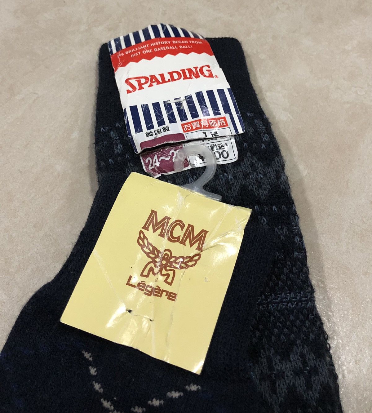 MCM 2 LOT MCM x SPALDING SOCKS Size ONE SIZE - 4 Thumbnail