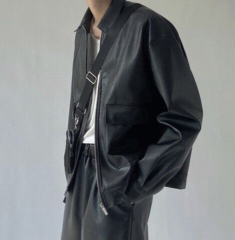 Japanese Brand × Vintage Korean fashion retro faux leather jacket Size US L / EU 52-54 / 3 - 3 Thumbnail