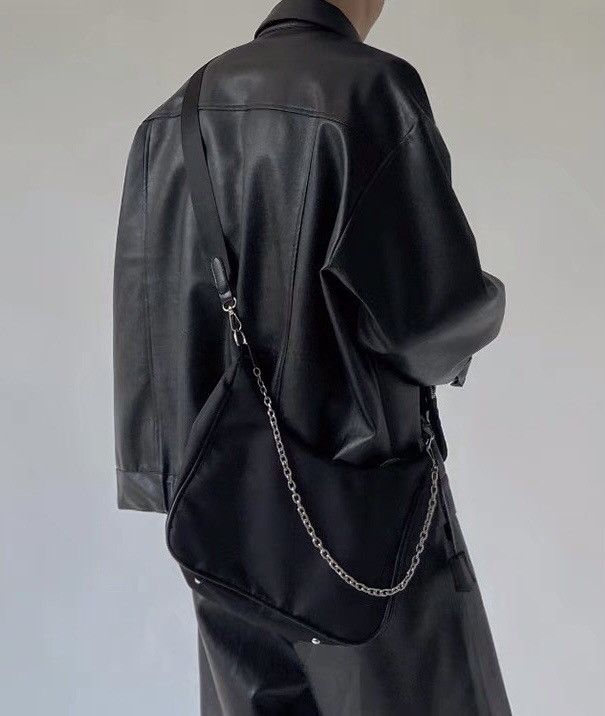 Japanese Brand × Vintage Korean fashion retro faux leather jacket Size US L / EU 52-54 / 3 - 4 Thumbnail