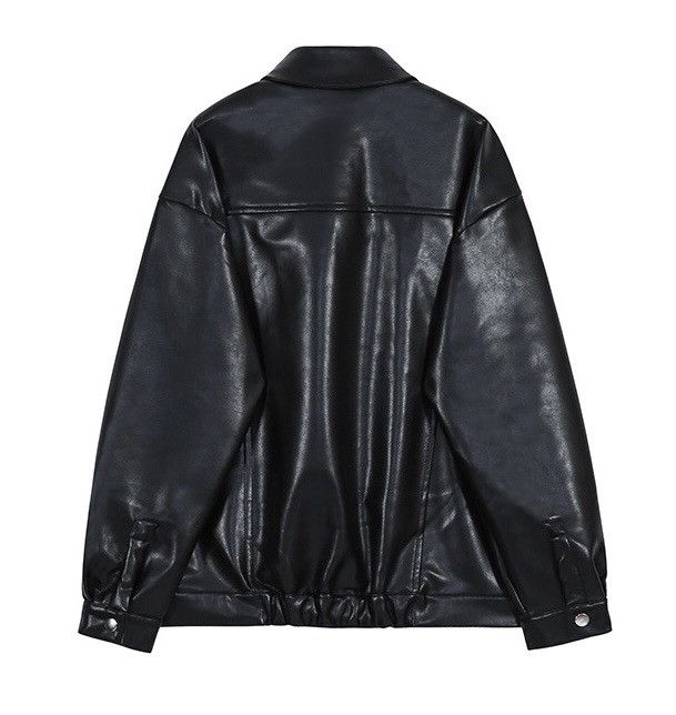 Japanese Brand × Vintage Korean fashion retro faux leather jacket Size US L / EU 52-54 / 3 - 10 Thumbnail