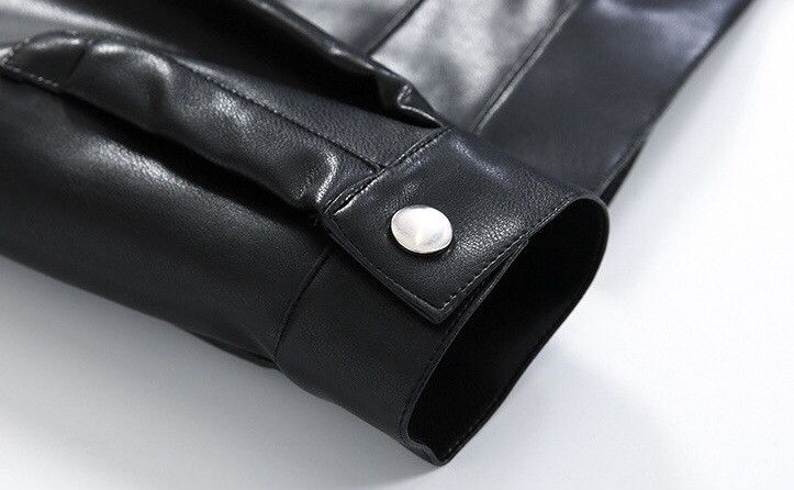 Japanese Brand × Vintage Korean fashion retro faux leather jacket Size US M / EU 48-50 / 2 - 7 Thumbnail