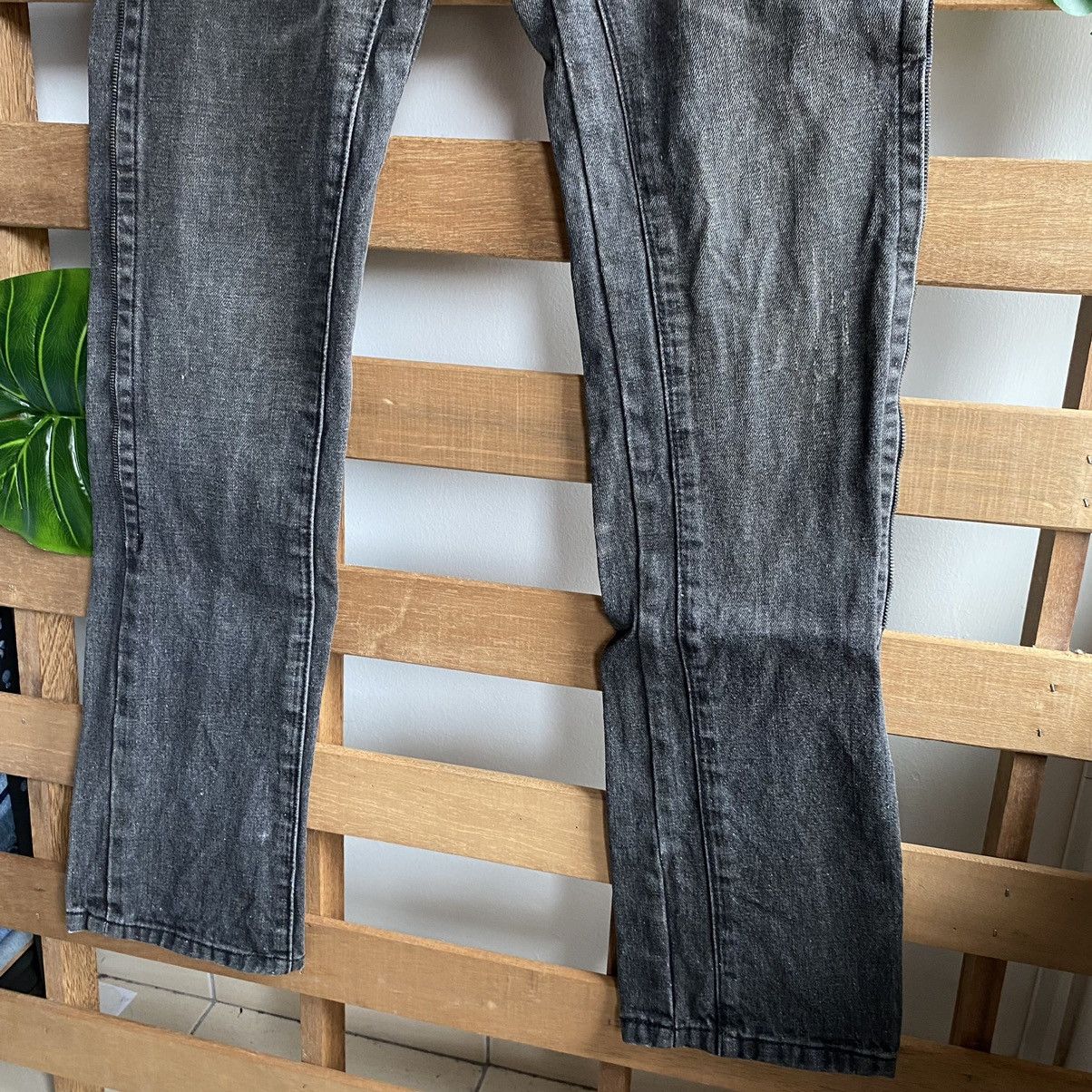Japanese Brand × Neil Barrett Neil Barrett AW04 Black Side Zipper Jeans Size US 32 / EU 48 - 4 Thumbnail