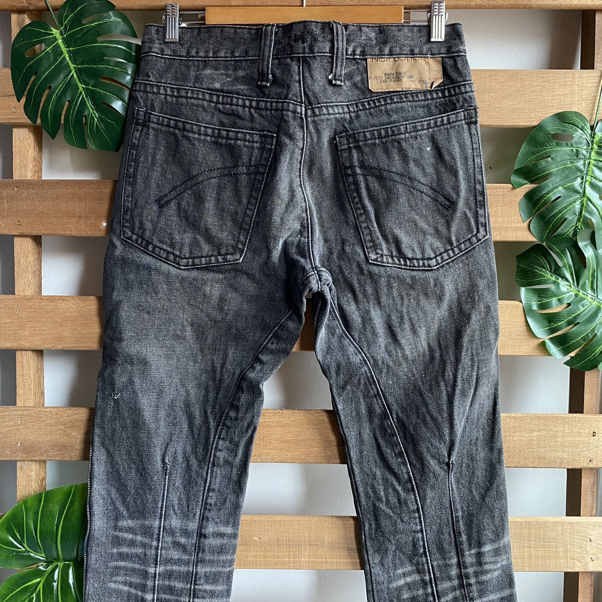 Japanese Brand × Neil Barrett Neil Barrett AW04 Black Side Zipper Jeans Size US 32 / EU 48 - 14 Thumbnail