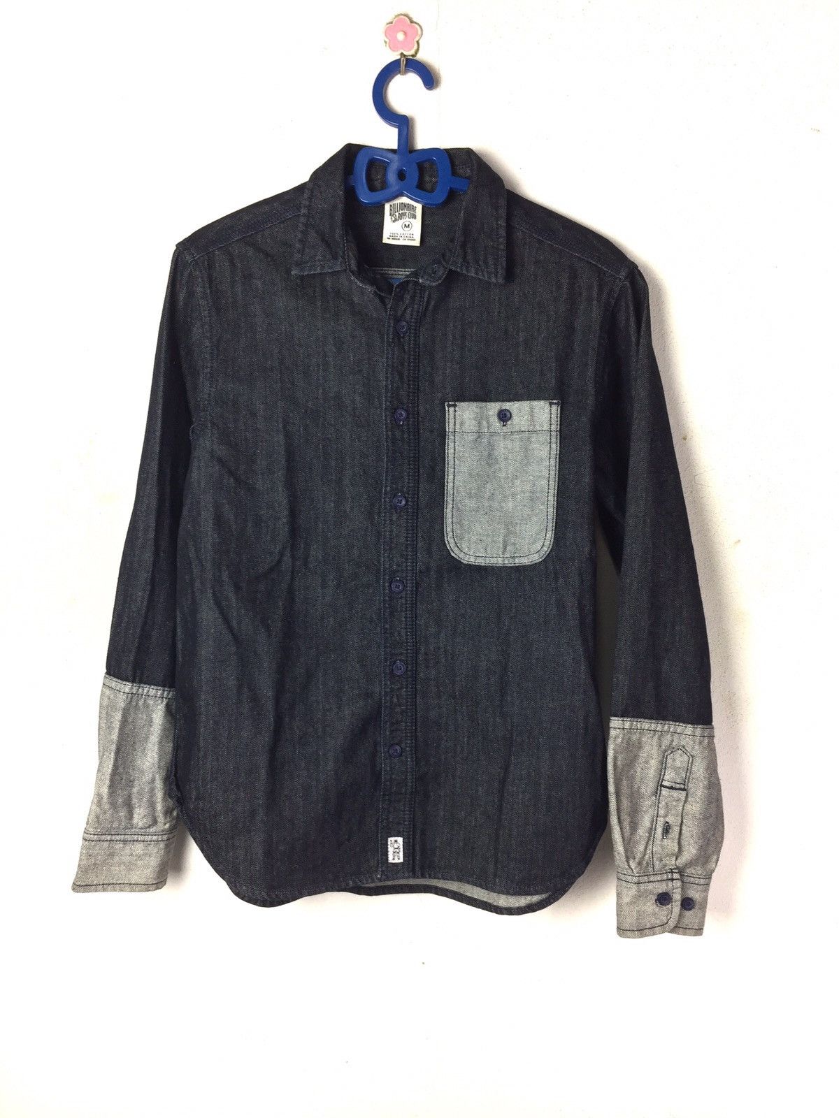 Billionaire Boys Club × Pharrell Billionaire Boys Club denim shirt big spell out on the back Size US M / EU 48-50 / 2 - 2 Thumbnail