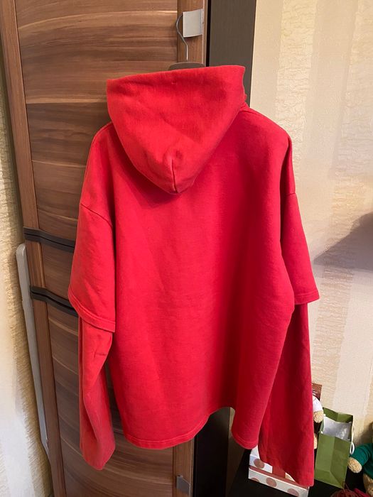 Tommy Hilfiger Tommy Hilfiger Vetements Double Sleeve Hoodie Red