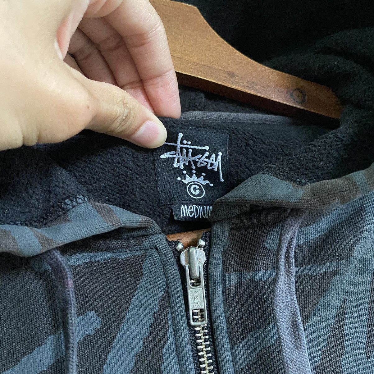 Japanese Brand × Stussy Stussy Fullprint Sun Faded Full Zipper Hoodie Size US M / EU 48-50 / 2 - 3 Thumbnail