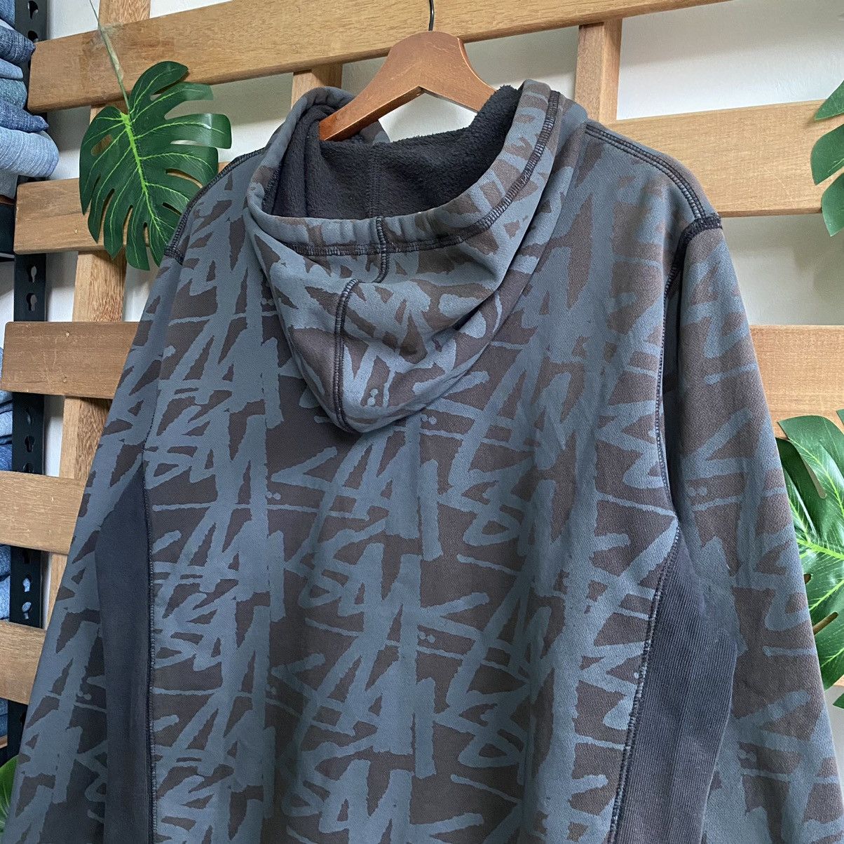 Japanese Brand × Stussy Stussy Fullprint Sun Faded Full Zipper Hoodie Size US M / EU 48-50 / 2 - 14 Thumbnail