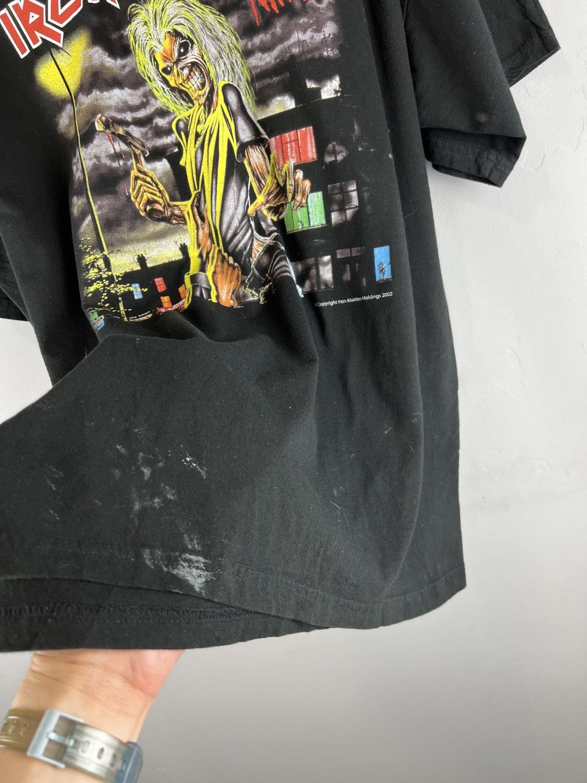 Band Tees Vintage 2002 Iron Maiden Killers tour tee 1981 big logo y2k Size US XL / EU 56 / 4 - 8 Thumbnail