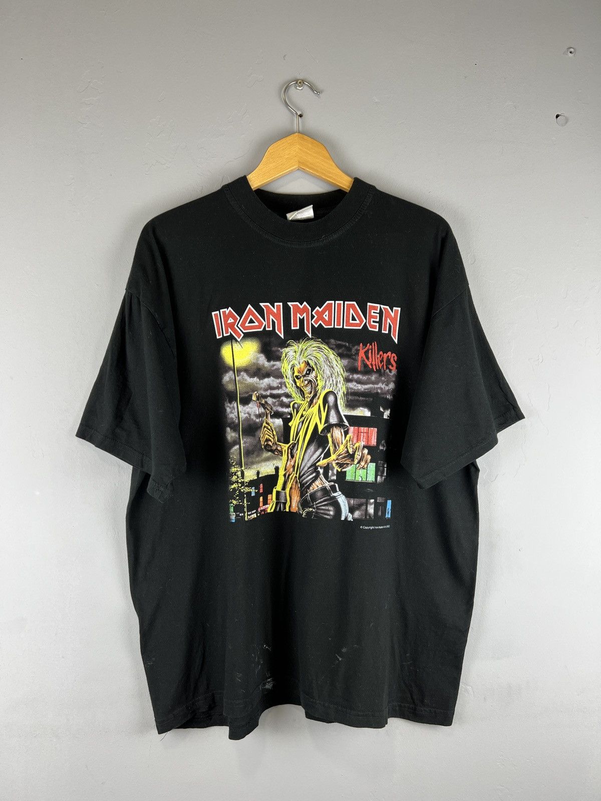 Band Tees Vintage 2002 Iron Maiden Killers tour tee 1981 big logo y2k Size US XL / EU 56 / 4 - 1 Thumbnail