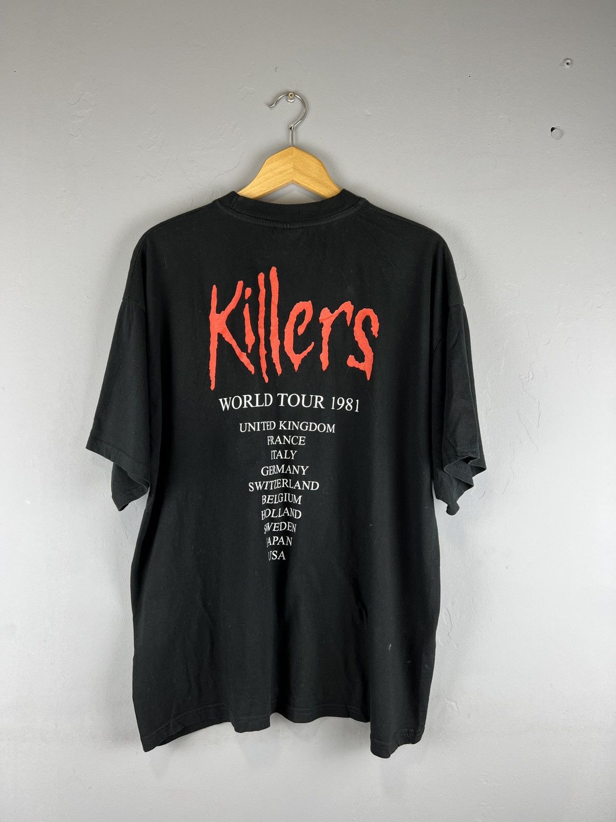 Band Tees Vintage 2002 Iron Maiden Killers tour tee 1981 big logo y2k Size US XL / EU 56 / 4 - 9 Thumbnail