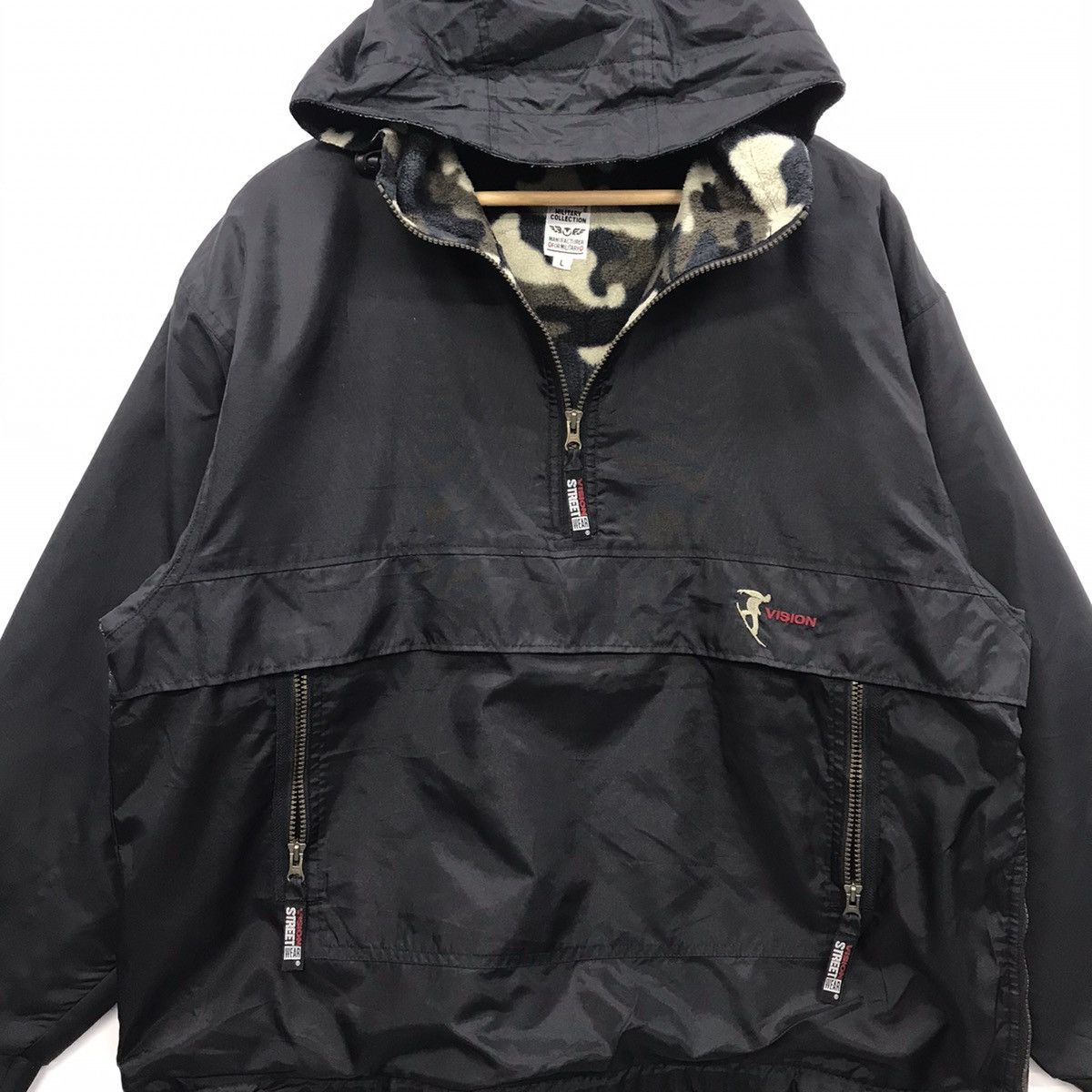 Vision Streetwear Rare!! Vision Street Wear Black Jacket Size US L / EU 52-54 / 3 - 13 Thumbnail