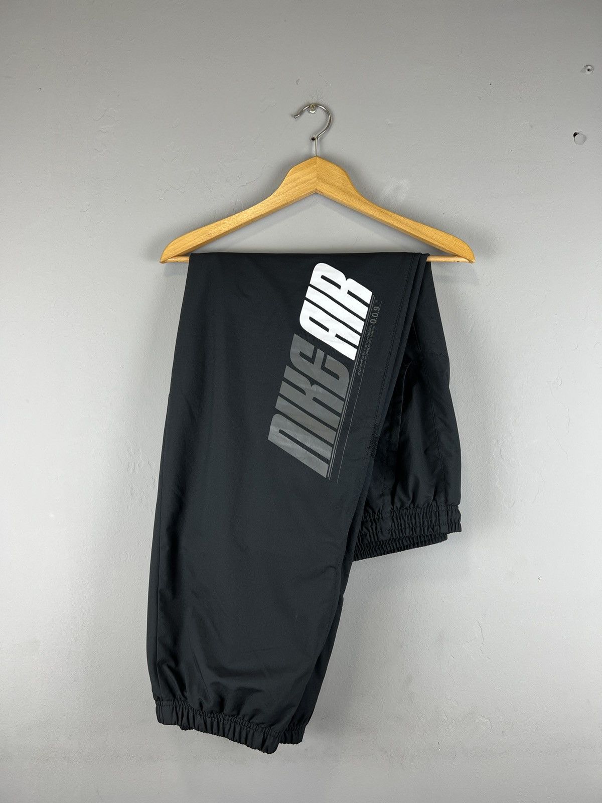 Vintage Vintage NIKE AIR nylon drill pants all black big logo y2k Size US 38 / EU 54 - 3 Thumbnail