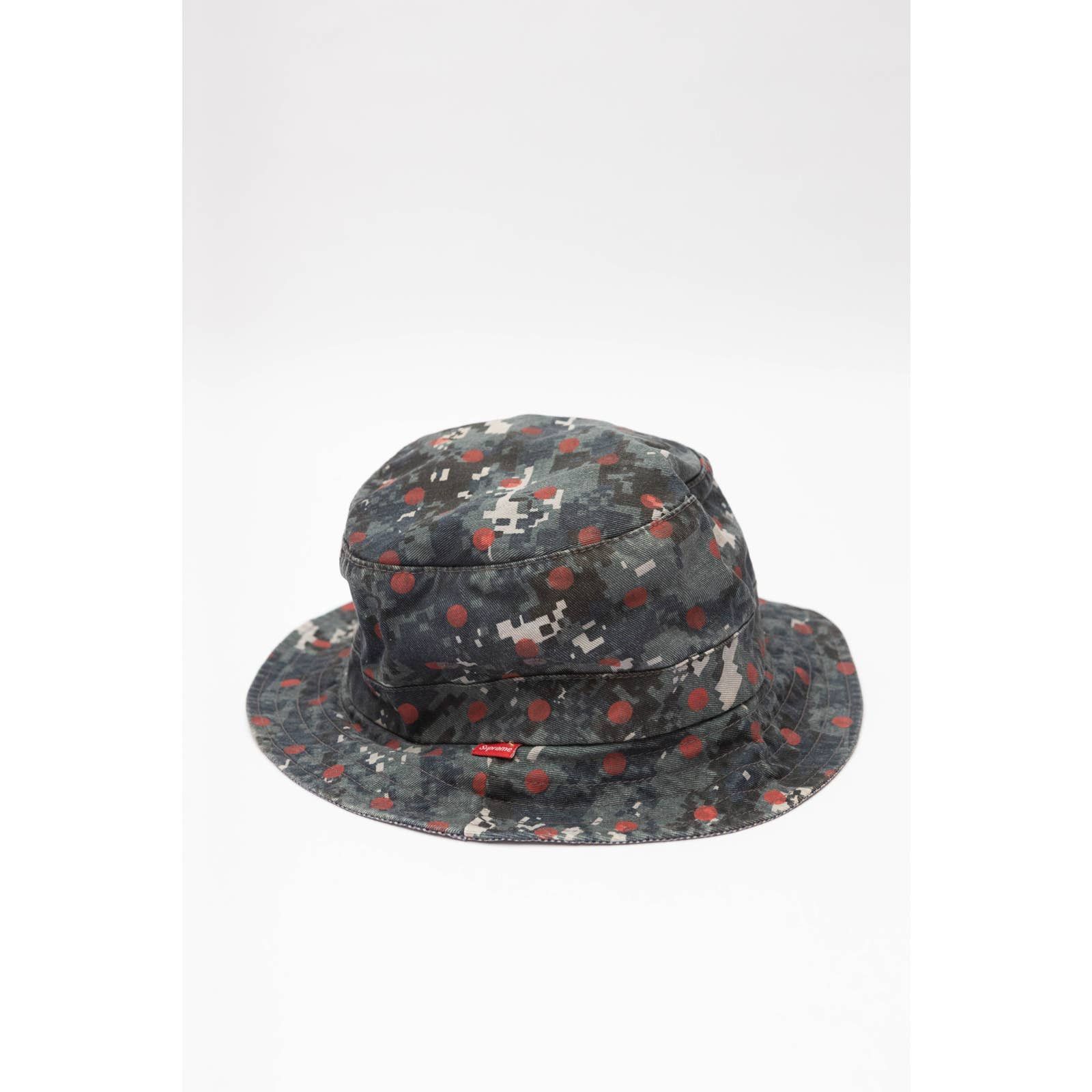 image of Supreme X Cdg Digital Camo Bucket Hat in Black, Men's