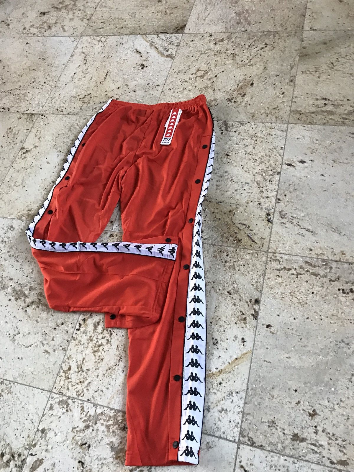 Kappa Banda Orange Snap Off Track Pants Size US 38 / EU 54 - 5 Thumbnail