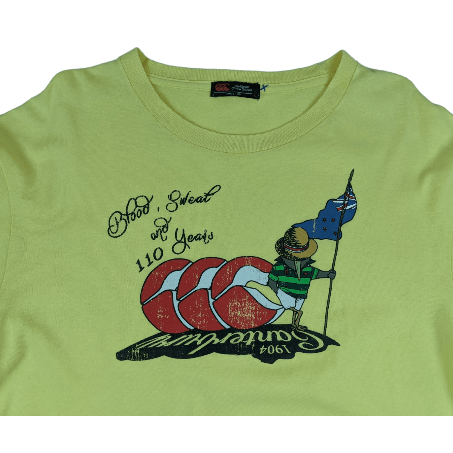 Canterbury of New Zealand Vintage CANTERBURY Of New Zealand Rugby T-Shirt Size US L / EU 52-54 / 3 - 3 Thumbnail