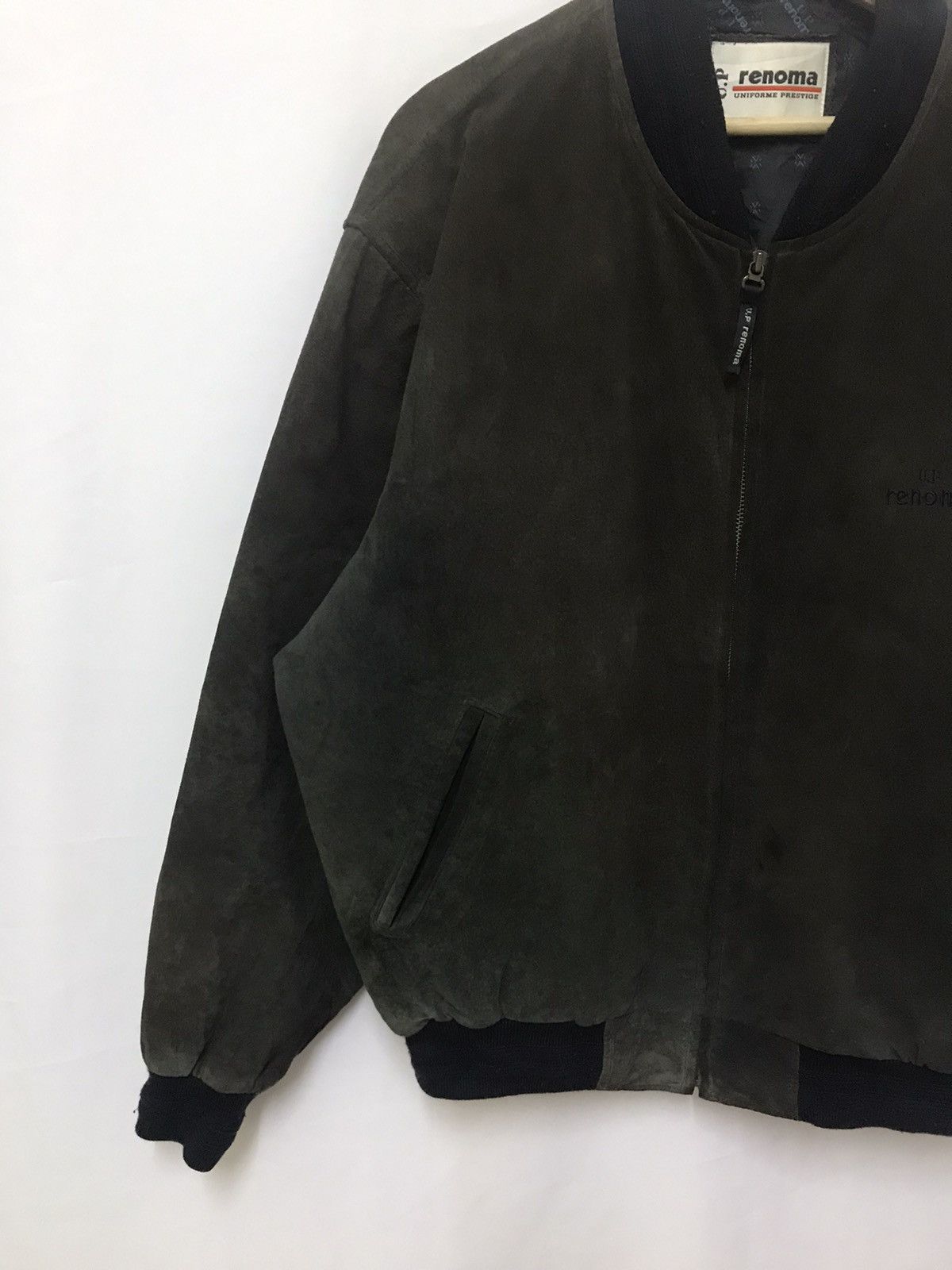 Renoma × Vintage Vintage Renoma Suede Bomber Jacket Big Spellout Size US XL / EU 56 / 4 - 9 Thumbnail