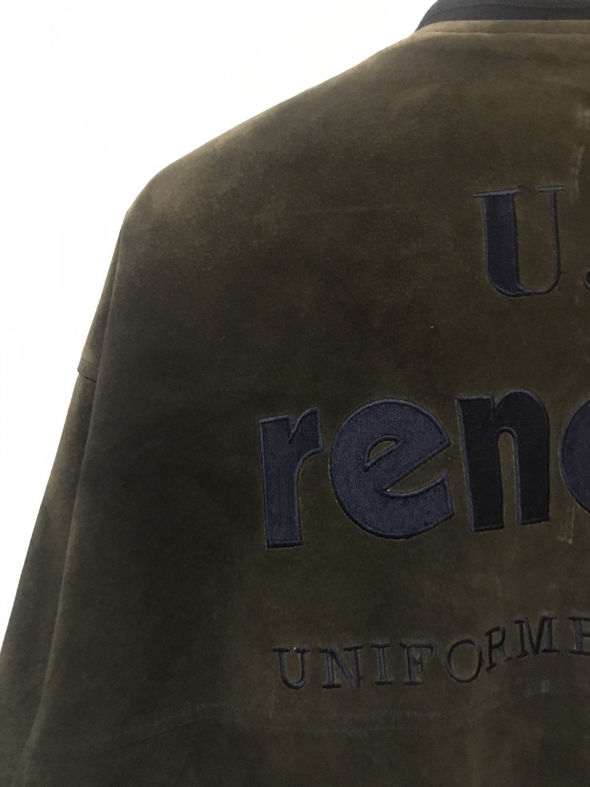 Renoma × Vintage Vintage Renoma Suede Bomber Jacket Big Spellout Size US XL / EU 56 / 4 - 7 Thumbnail