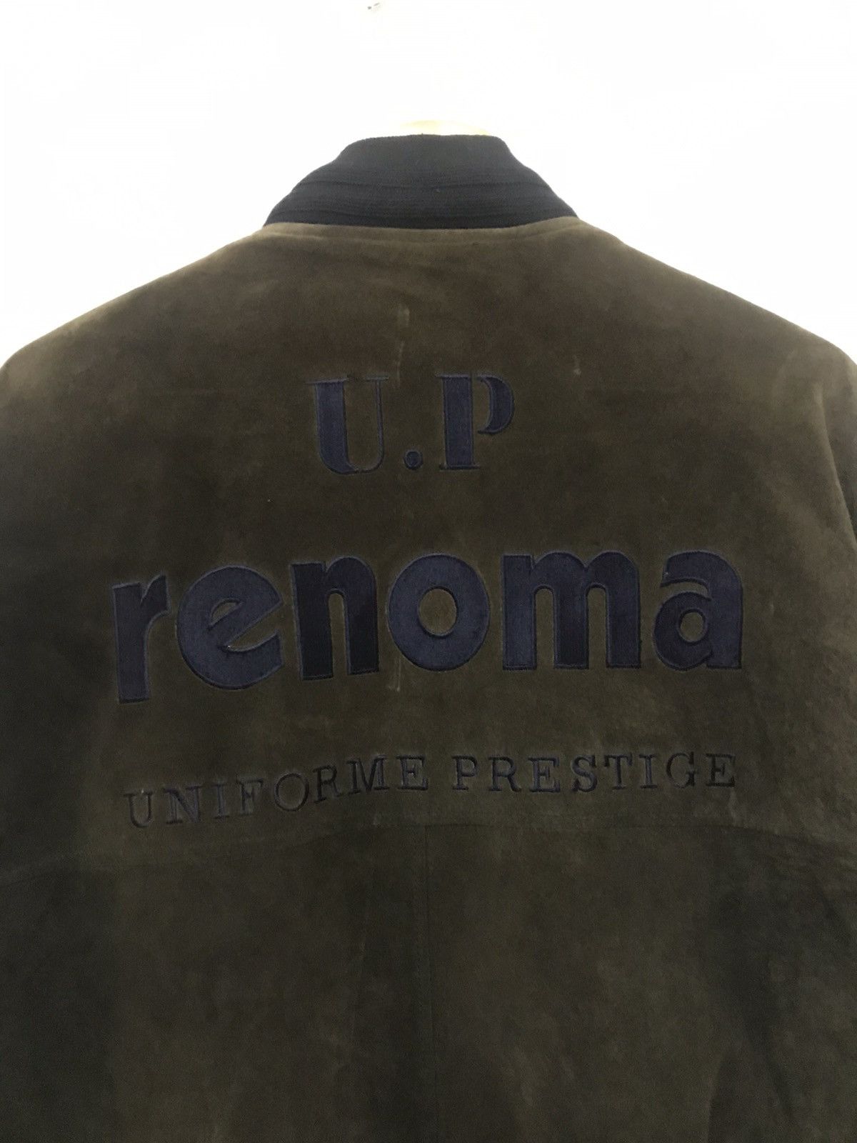 Renoma × Vintage Vintage Renoma Suede Bomber Jacket Big Spellout Size US XL / EU 56 / 4 - 6 Thumbnail