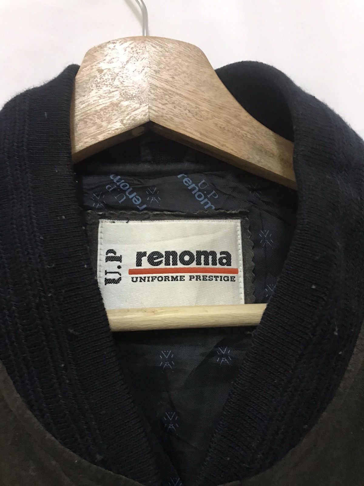 Renoma × Vintage Vintage Renoma Suede Bomber Jacket Big Spellout Size US XL / EU 56 / 4 - 13 Thumbnail