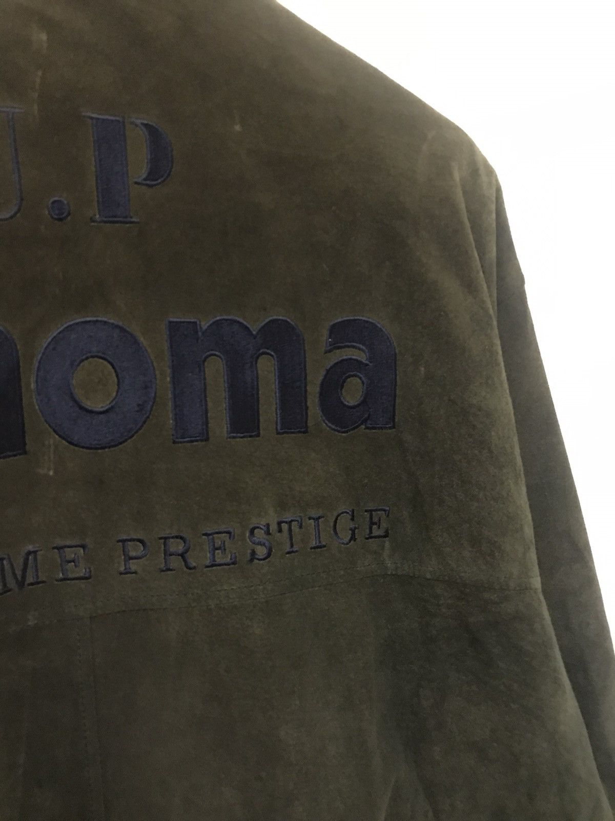 Renoma × Vintage Vintage Renoma Suede Bomber Jacket Big Spellout Size US XL / EU 56 / 4 - 8 Thumbnail