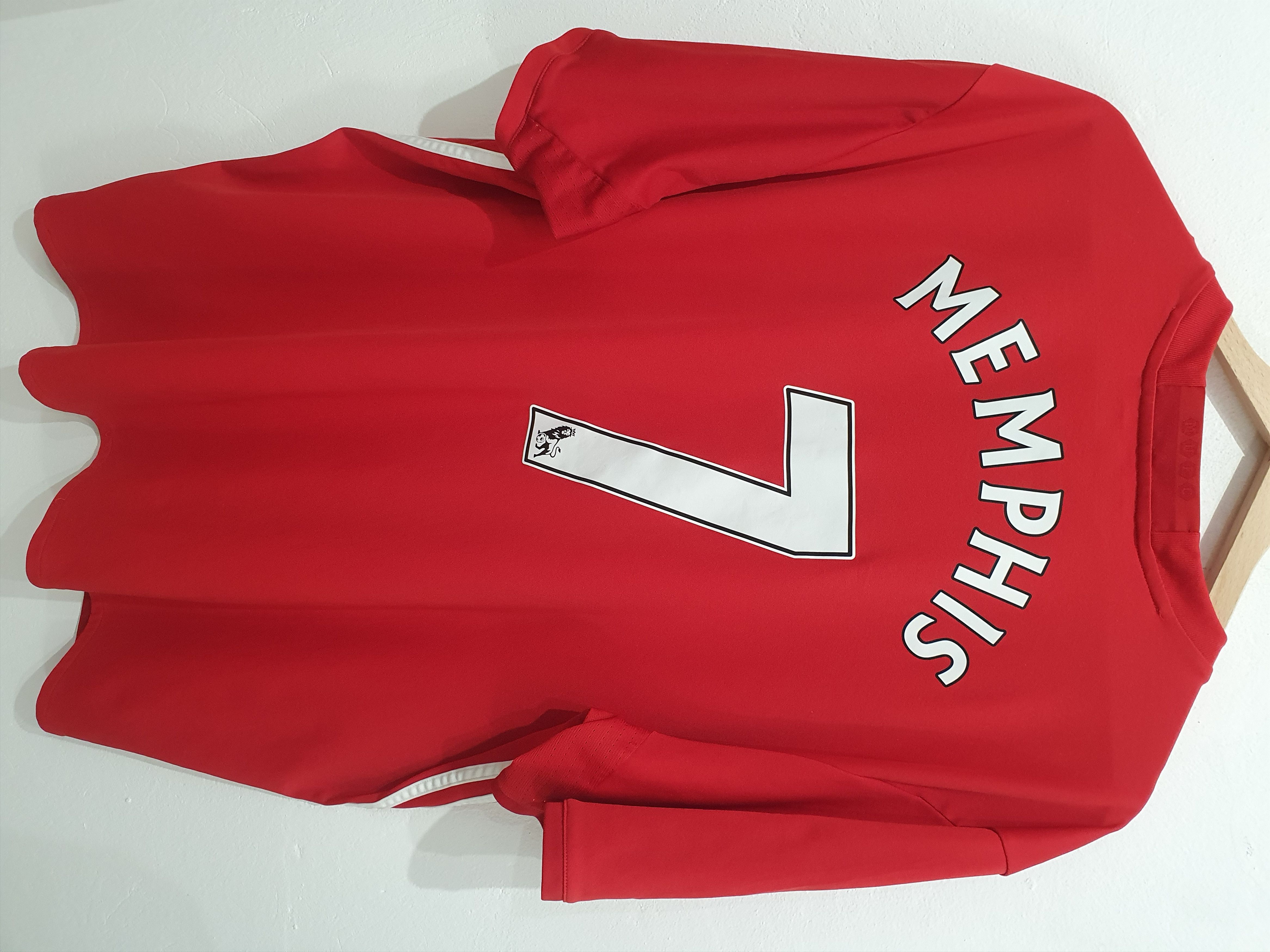 image of Memphis Adidas Manchester United Size 2Xl Jersey in Red, Men's