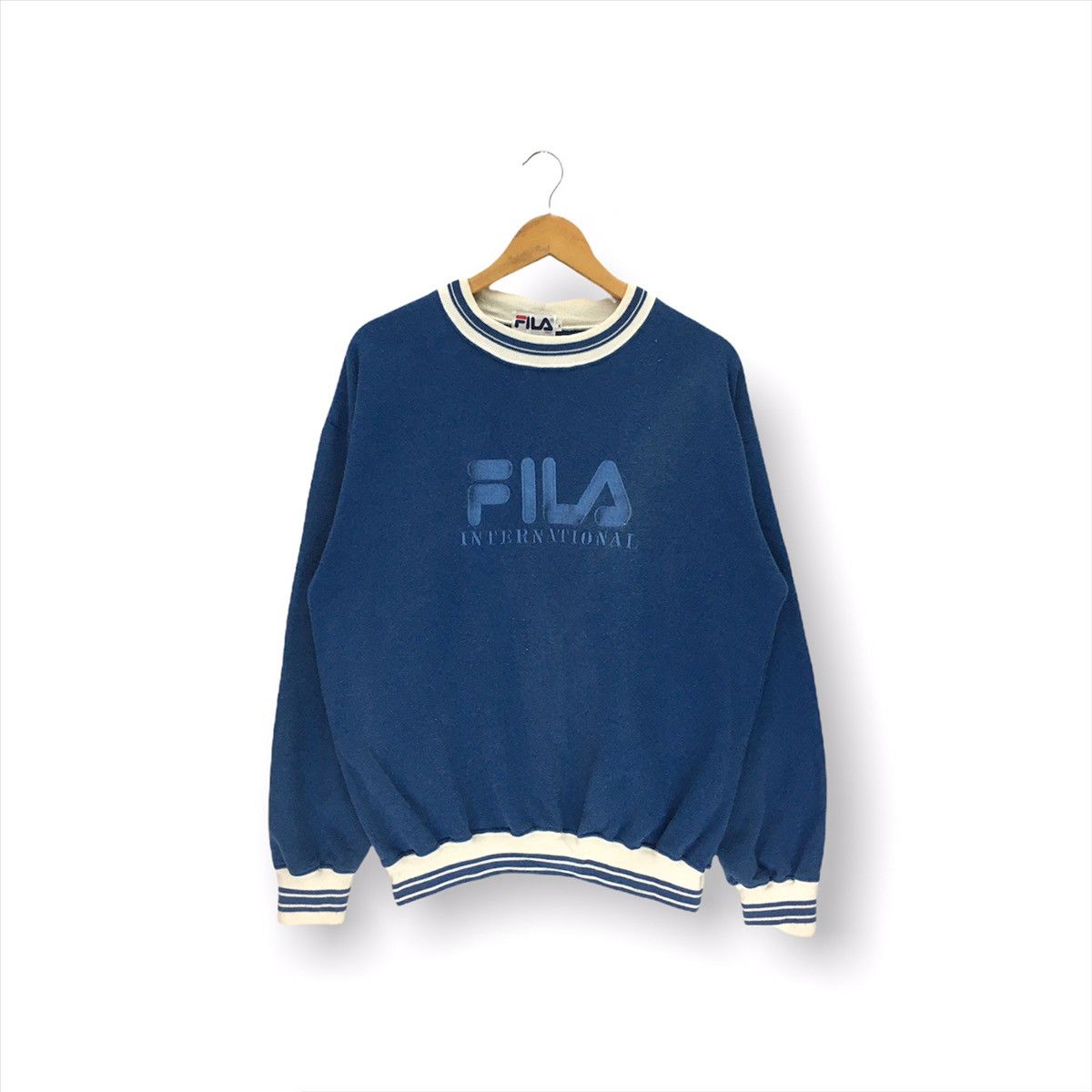 Fila × Vintage Vintage Fila Big Logo Sweatshirt Size US M / EU 48-50 / 2 - 1 Thumbnail