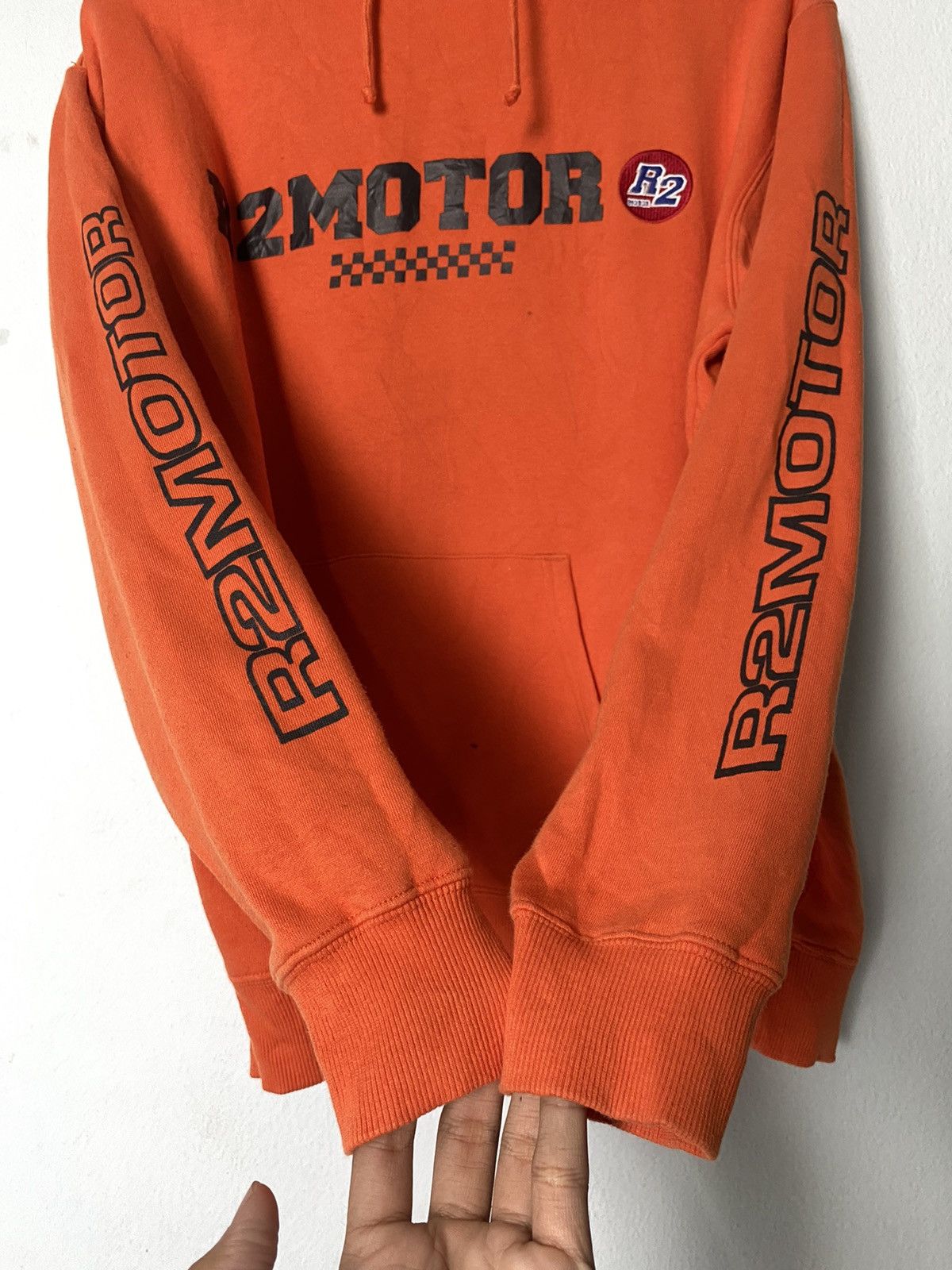 Japanese Brand × Vintage Vintage R2 Motor Racing Hoodie Japanese Brand Size US L / EU 52-54 / 3 - 6 Thumbnail