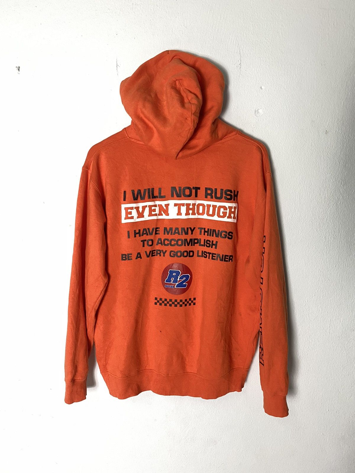 Japanese Brand × Vintage Vintage R2 Motor Racing Hoodie Japanese Brand Size US L / EU 52-54 / 3 - 9 Thumbnail