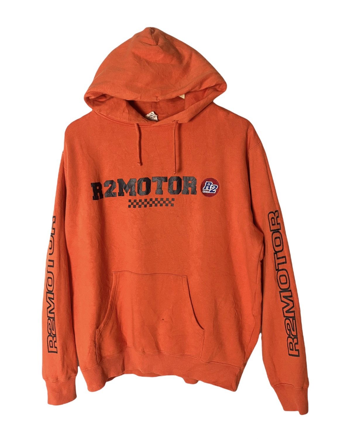 Japanese Brand × Vintage Vintage R2 Motor Racing Hoodie Japanese Brand Size US L / EU 52-54 / 3 - 1 Thumbnail