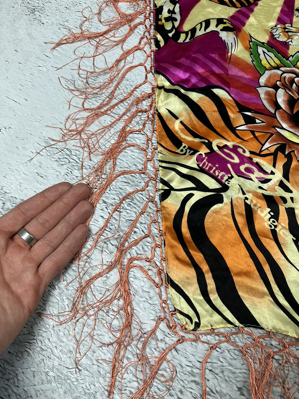 Christian Audigier × Ed Hardy Ed Hardy by Christian Audigier Big Scarf Size ONE SIZE - 5 Thumbnail